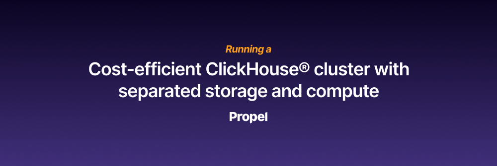Running a cost-efficient ClickHouse® cluster with separated storage and compute